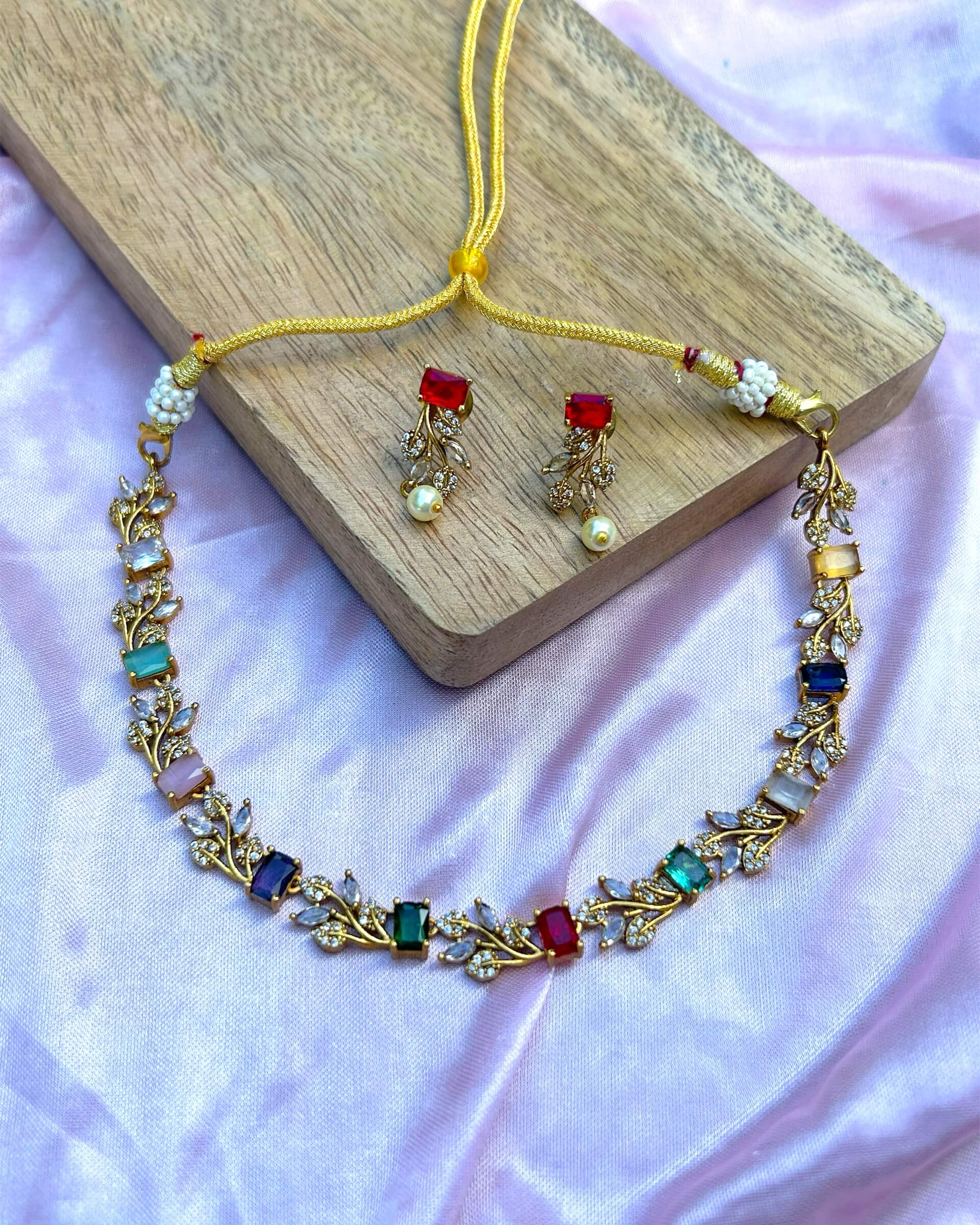 gold plated jewellery set