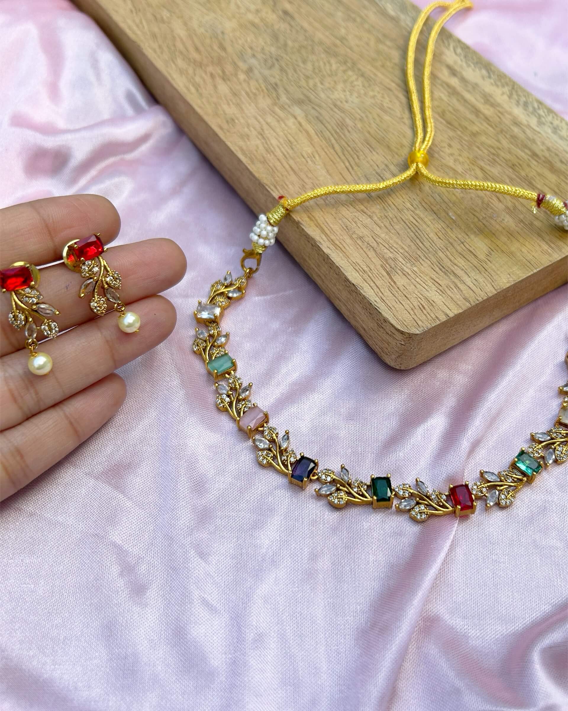 gold plated jewellery set