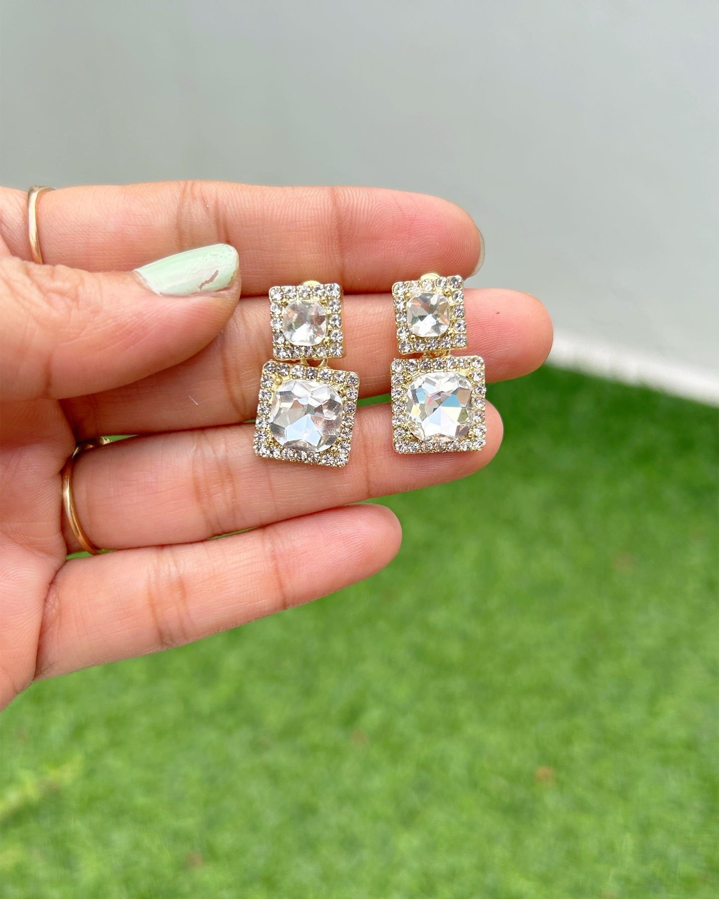 crystal earrings