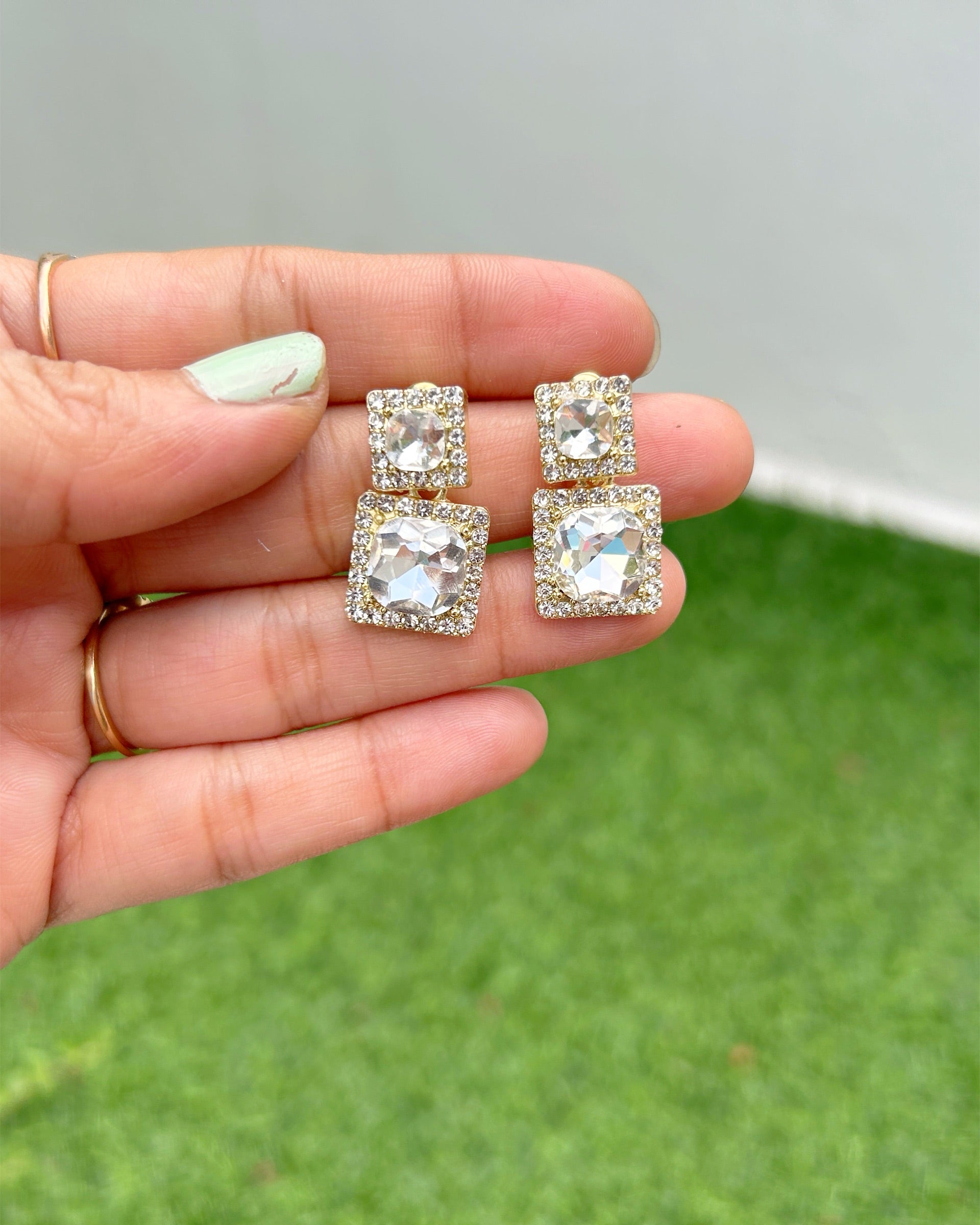 crystal earrings