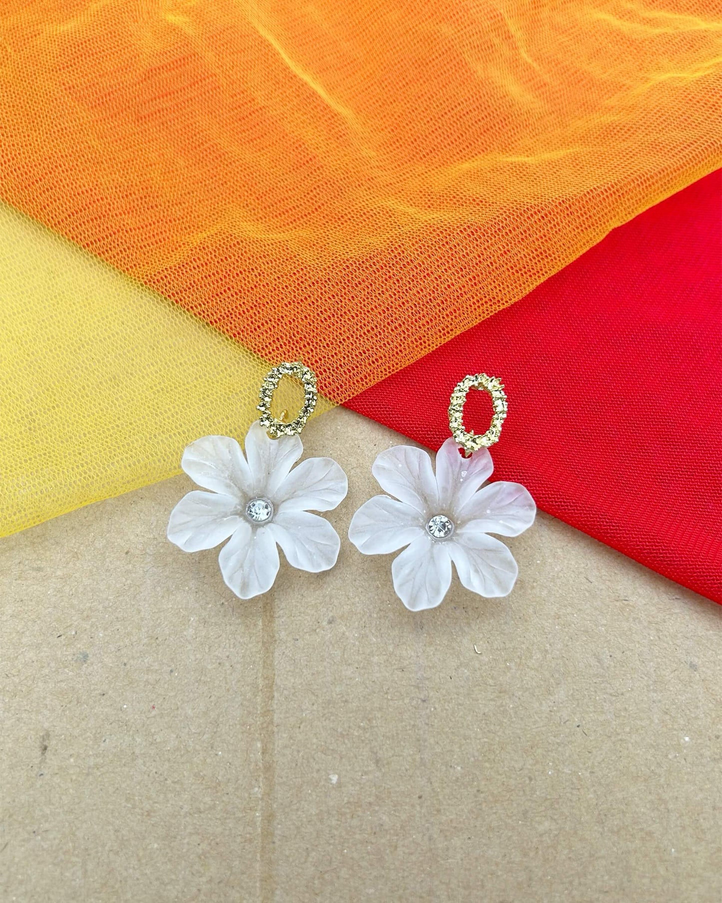 flower stud earrings