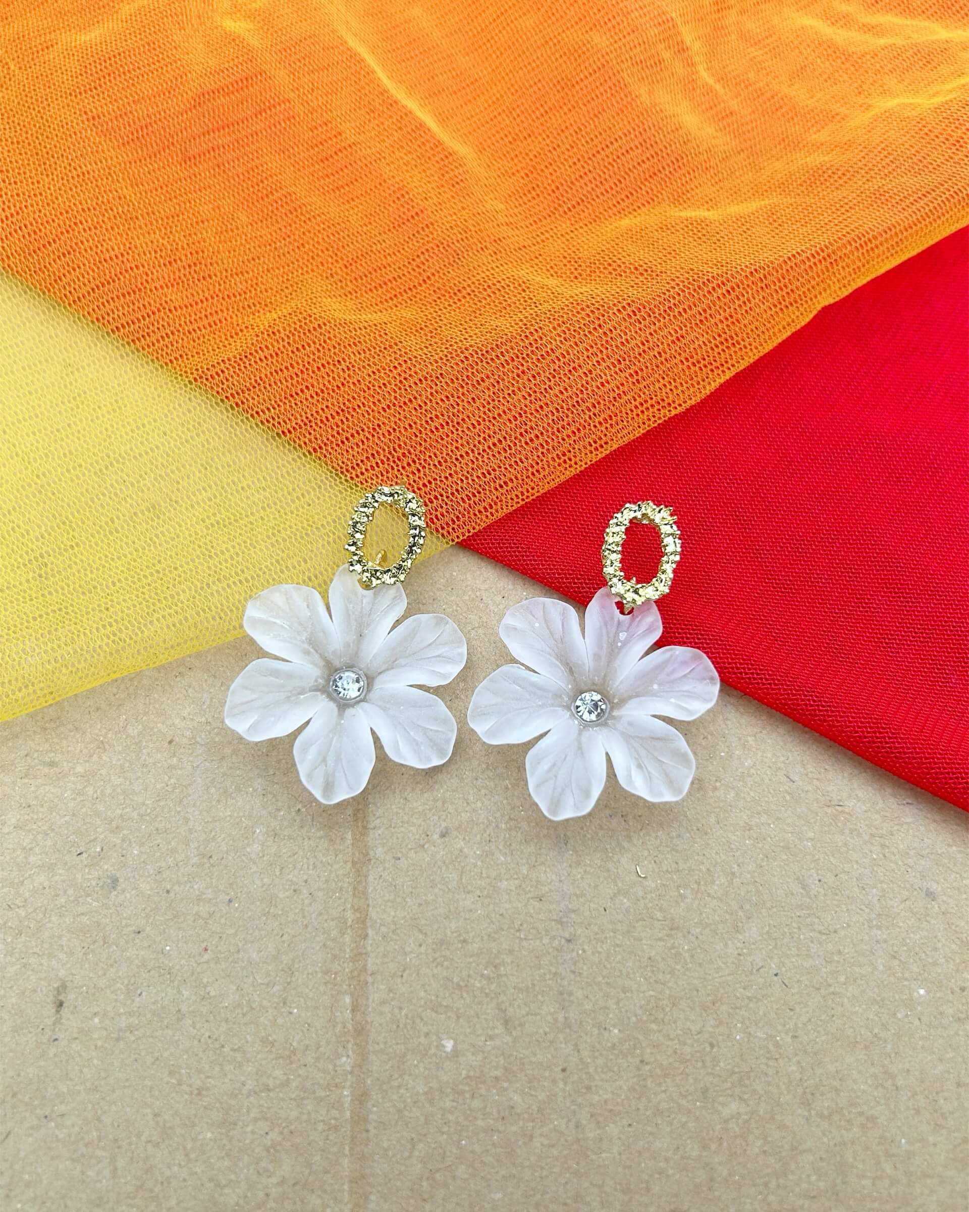 flower stud earrings