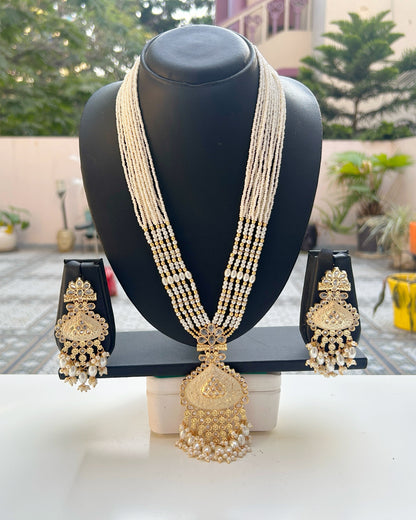 Imperial Pearl Rani Haar Necklace Set
