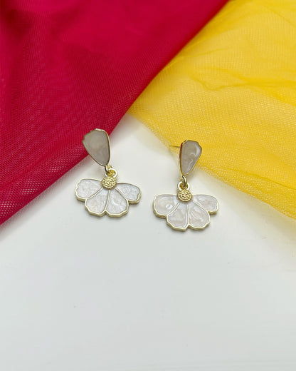 Vintage Petal Drop Earring