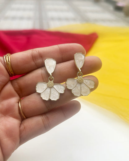 Vintage Petal Drop Earring