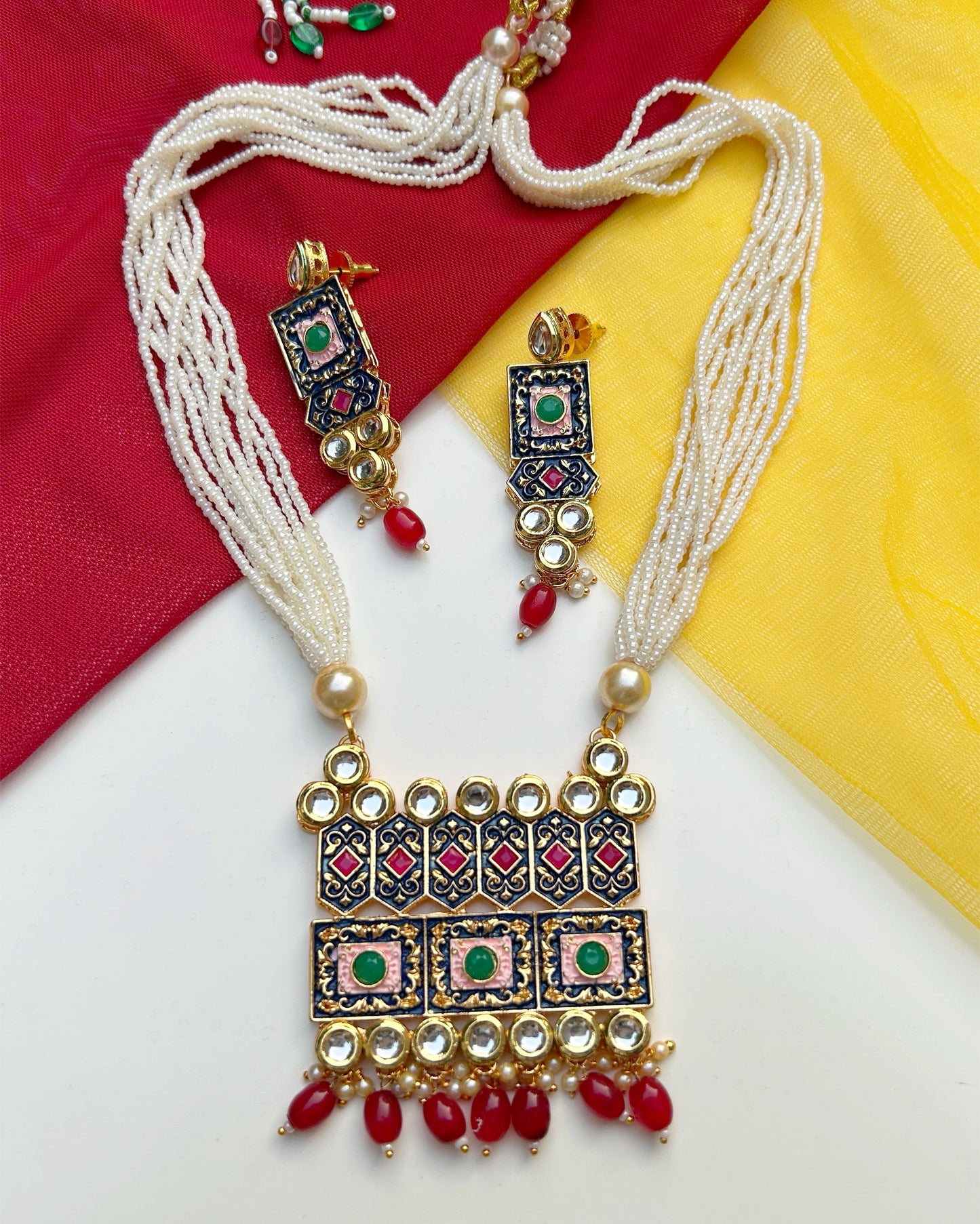 The Jaipur Heritage Mala Necklace Set