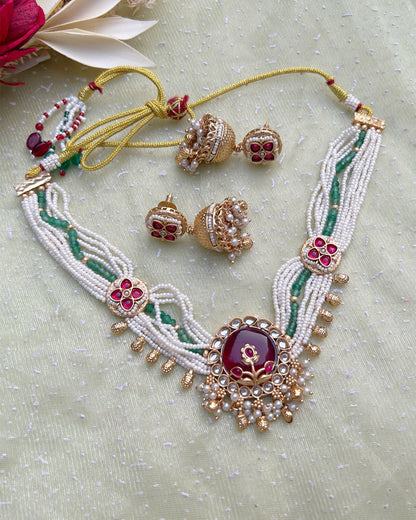 Multistrand Pearl Necklace Set